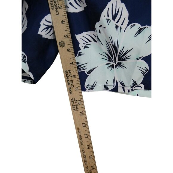Abercrombie & Fitch A&F Mens Size 31 Blue Floral Hawaii Swim Trunks Board Shorts - Picture 10 of 11